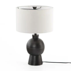Kelita Textured Black Aluminum Table Lamp 20 Kelita Textured Black Aluminum Table Lamp -Famous Furniture Shop 224742 001 10 22416.1614740417
