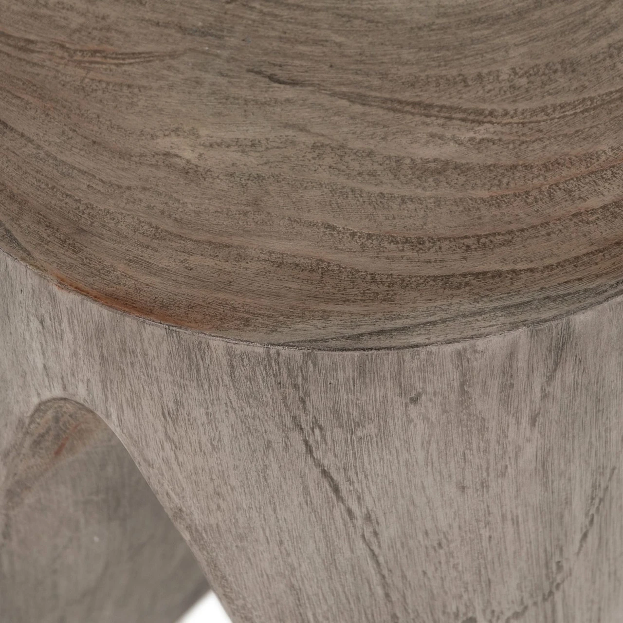 Petros Weathered Grey Teak Outdoor End Table 9 Petros Weathered Grey Teak Outdoor End Table - Image 7