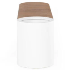 Kylen Outdoor White Bench With Planter -Famous Furniture Shop 224765 001 SID 2 16594.1656262910