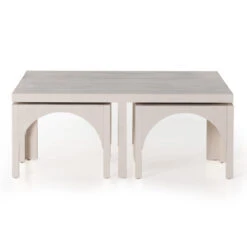 Amara Off White Oak Coffee Table With Nesting Arch 17 Amara Off White Oak Coffee Table With Nesting Arch -Famous Furniture Shop 224822 001 5 85669.1615164776