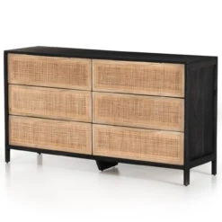 Sydney Woven Cane 6 Drawers Dresser 58" -Famous Furniture Shop 224923 002 PRM 1 1 14897.1698518654