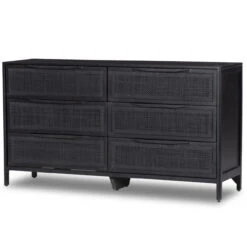 Sydney Woven Cane 6 Drawers Dresser 58" -Famous Furniture Shop 224923 004 PRM 1 1 95042.1698518654