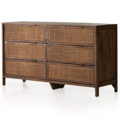 Sydney Woven Cane 6 Drawers Dresser 58" -Famous Furniture Shop 224923 007 PRM 1 1 98800.1698518654