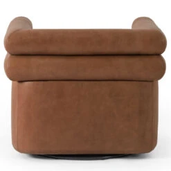 Evie Palermo Cognac Leather Swivel Chair -Famous Furniture Shop 225262 002 BCK 1 44446.1671227980