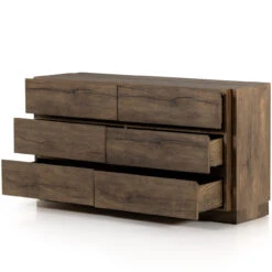 Perrin Rustic Fawn 6 Drawer Dresser -Famous Furniture Shop 226022 001 OPN 1 66929.1638999200
