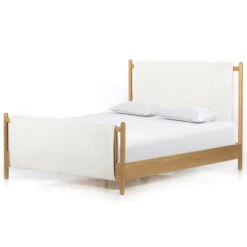 Bowen Sheepskin Natural Queen Bed