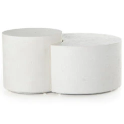 Meza Textured White Nesting Coffee Table -Famous Furniture Shop 226313 001 SID 1 08269.1619830660