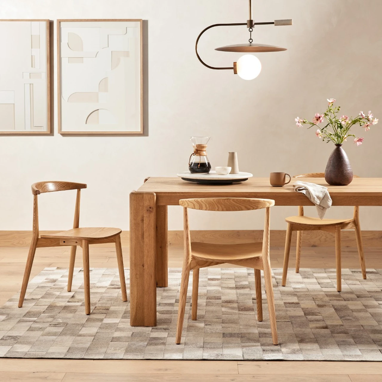 Pruitt Light Brown Wooden Dining Side Chair 4 Pruitt Light Brown Wooden Dining Side Chair - Image 2