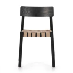 Heisler Woven Leather Seat Dining Side Chair -Famous Furniture Shop 226492 001 FRT 1 1 05053.1694187599