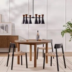 Heisler Woven Leather Seat Dining Side Chair -Famous Furniture Shop 226492 001 VIG 1 1 57941.1694187596