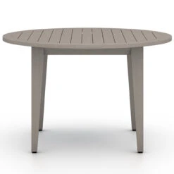 Sherwood Grey Teak Outdoor Dining Table 48" -Famous Furniture Shop 226853 002 SID 1 89916.1655473330