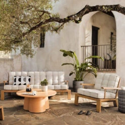 Beck Natural Teak Outdoor Sofa 85" -Famous Furniture Shop 226873 001 ROM 1 60857.1624479361