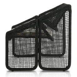 Selma Black Woven Wicker Outdoor Lounge Chair -Famous Furniture Shop 226882 004 SID 1 30930.1686602382