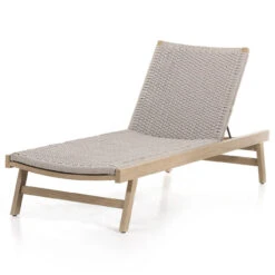 Delano Washed Brown Outdoor Chaise
