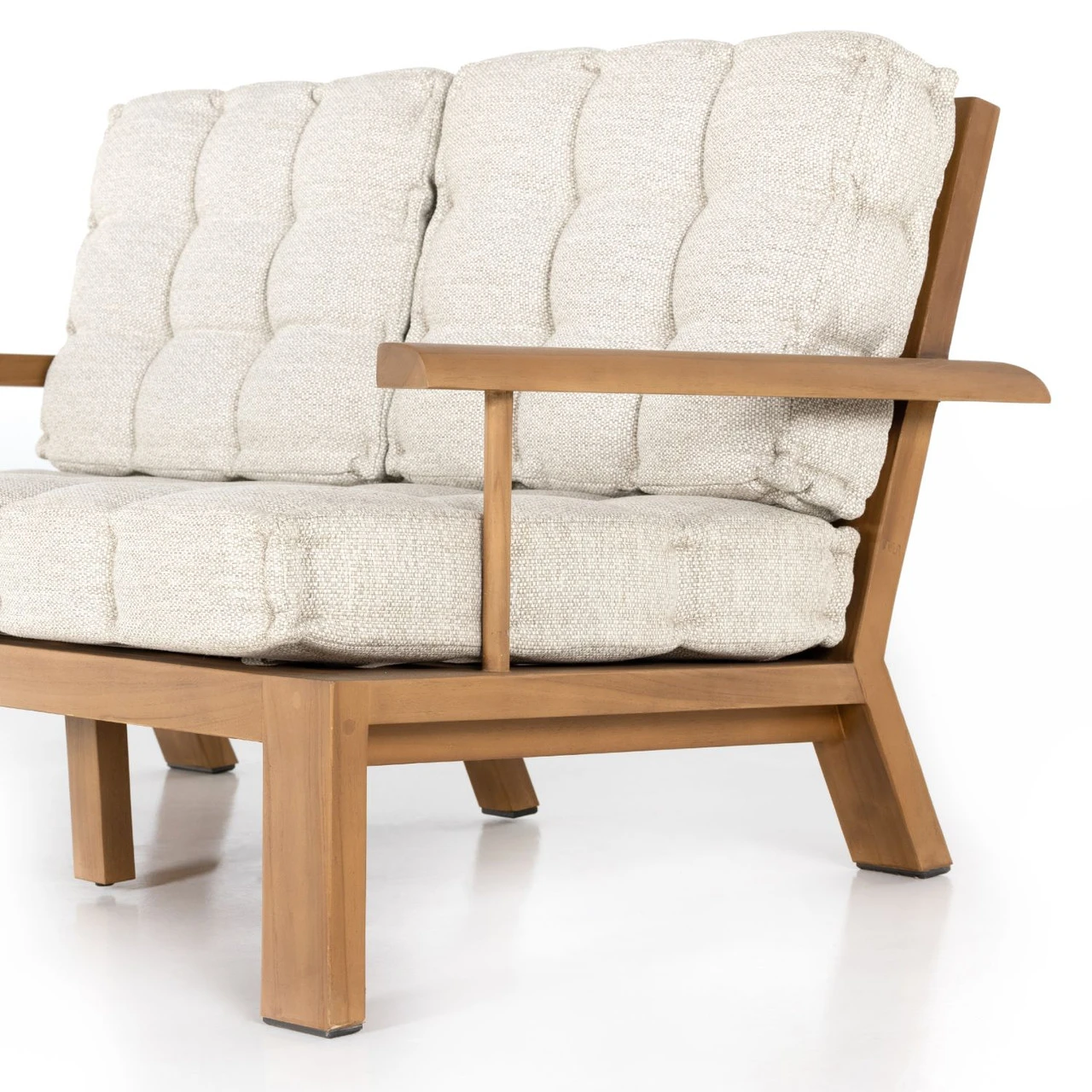 Beck Natural Teak Outdoor Sofa 59" 6 Beck Natural Teak Outdoor Sofa 59" - Image 4