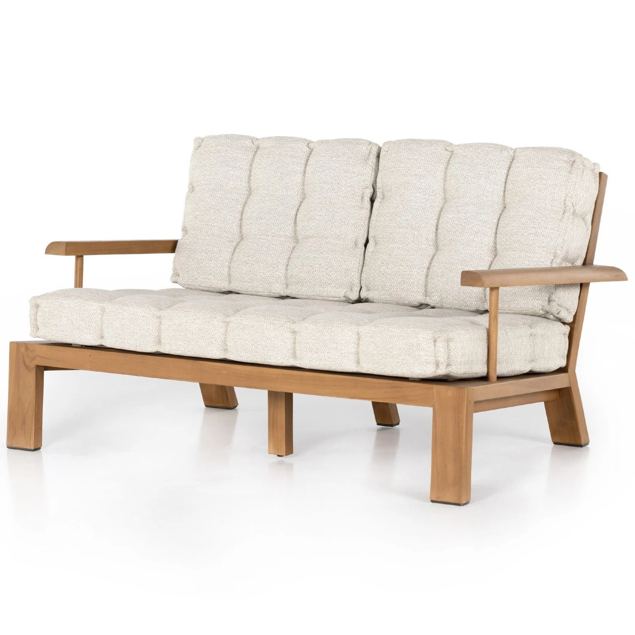 Beck Natural Teak Outdoor Sofa 59" 3 Beck Natural Teak Outdoor Sofa 59"