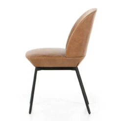 Imani Butterscotch Tan Leather Dining Side Chair -Famous Furniture Shop 227406 001 SID 1 1 76433.1694188283