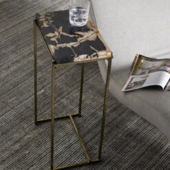 Tig Dark Petrified Wood End Table -Famous Furniture Shop 227723 001 VIG 1 68403.1683623393