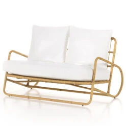 Riley Outdoor Faux Rattan Sofa 54"