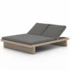 Leroy Weathered Brown Outdoor Double Chaise -Famous Furniture Shop 227876 001 PRM 1 28042.1623954579