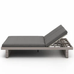 Leroy Weathered Grey Outdoor Double Chaise -Famous Furniture Shop 227876 006 SID 1 45468.1623954246