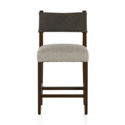 Ferris Black Leather + Grey Fabric Upholstered Counter Stool -Famous Furniture Shop 227893 006 FRT 1 1 89968.1692366257