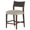 Ferris Black Leather + Grey Fabric Upholstered Counter Stool -Famous Furniture Shop 227893 006 PRM 1 1 65921.1692366253