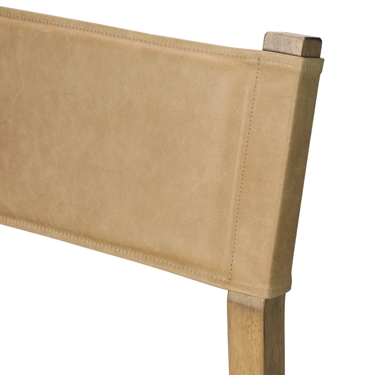 Ferris Brown Leather + Beige Fabric Upholstered Counter Stool 9 Ferris Brown Leather + Beige Fabric Upholstered Counter Stool - Image 7