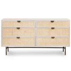 Luella Matte Alabaster 6 Drawer Dresser 16 Luella Matte Alabaster 6 Drawer Dresser -Famous Furniture Shop 227980 001 FRT 1 33715.1638997890