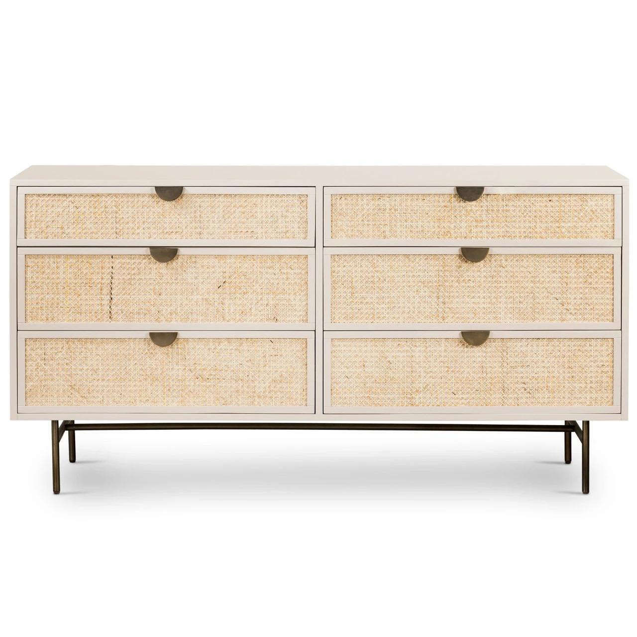 Luella Matte Alabaster 6 Drawer Dresser 6 Luella Matte Alabaster 6 Drawer Dresser - Image 4