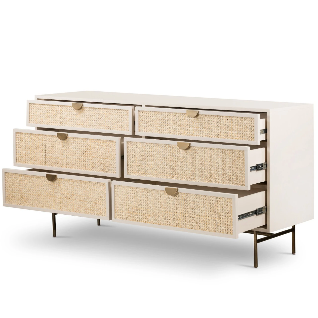 Luella Matte Alabaster 6 Drawer Dresser 5 Luella Matte Alabaster 6 Drawer Dresser - Image 3
