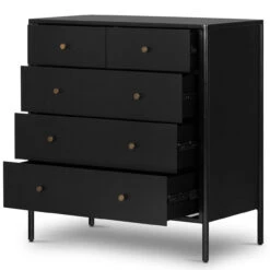 Soto Black 5 Drawer Dresser -Famous Furniture Shop 228013 001 OPN 1 91523.1638999805