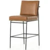 Crete Sierra Butterscotch Leather Bar Stool -Famous Furniture Shop 228057 011 PRM 1 63923.1709814468