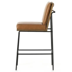 Crete Sierra Butterscotch Leather Bar Stool -Famous Furniture Shop 228057 011 SID 1 09539.1709814468