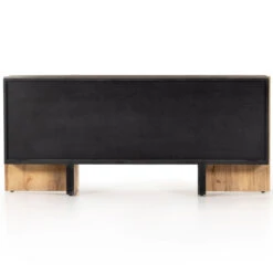 Bingham Rustic Oak 4-Door Sideboard -Famous Furniture Shop 228070 001 BCK 1 94045.1672782060