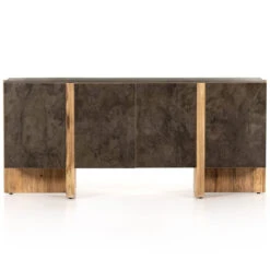 Bingham Rustic Oak 4-Door Sideboard -Famous Furniture Shop 228070 001 FRT 1 97076.1672782065