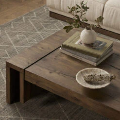 Beam Rustic Fawn Veneer Coffee Table -Famous Furniture Shop 228119 002 HOV 1 76424.1638129164