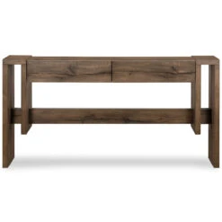 Beam Rustic Fawn Veneer Console Table -Famous Furniture Shop 228125 002 FRT 1 13573.1638401475
