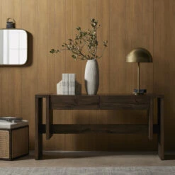 Beam Rustic Fawn Veneer Console Table -Famous Furniture Shop 228125 002 HOV 1 20084.1638401457