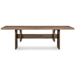 Beam Rustic Fawn Veneer Dining Table -Famous Furniture Shop 228232 002 FRT 1 42388.1638484497