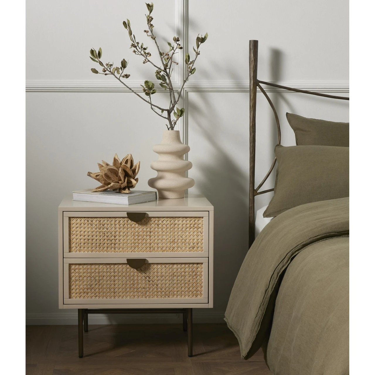 Luella Matte Alabaster Nightstand 4 Luella Matte Alabaster Nightstand - Image 2