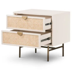 Luella Matte Alabaster Nightstand 16 Luella Matte Alabaster Nightstand -Famous Furniture Shop 228255 001 OPN 1 77575.1638992703