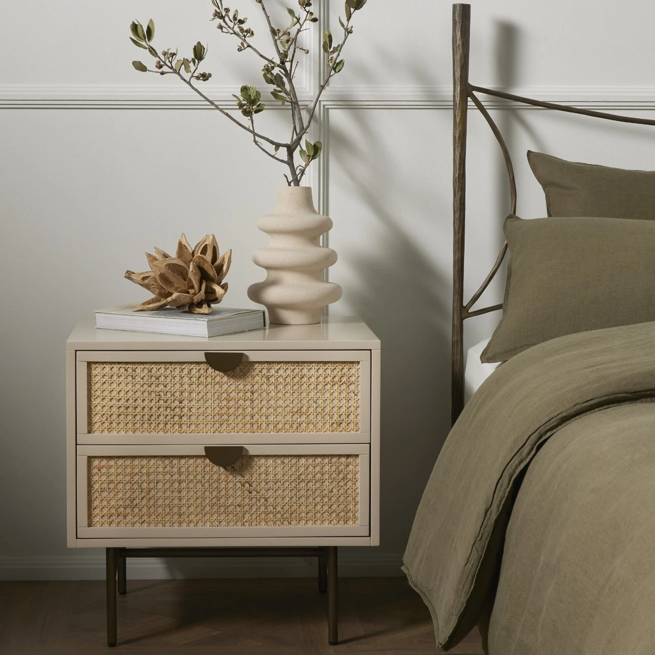 Luella Matte Alabaster Nightstand 12 Luella Matte Alabaster Nightstand - Image 10