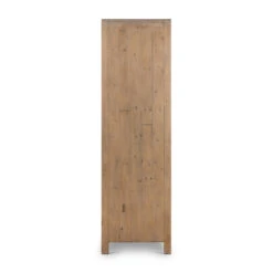Everson Scrubbed Reclaimed Teak Wood Wardrobe Cabinet -Famous Furniture Shop 228452 001 SID 1 86743.1690817058