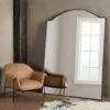 Jacques Gunmetal Iron Frame Arched Floor Mirror 84" -Famous Furniture Shop 228729 001 ESS 1 28807.1690904412