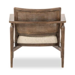 Xavier Taupe Belgian Linen Upholstered Cane Back Chair -Famous Furniture Shop 229360 002 BCK 1 14444.1690830935