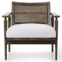 Xavier Antwerp Linen Upholstered Cane Back Accent Chair -Famous Furniture Shop 229360 007 FRT 1 02182.1707403687