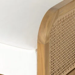 Merit Teak Wood & Woven Cane Outdoor Sofa 54" -Famous Furniture Shop 229397 001 DET 3 61985.1680107852