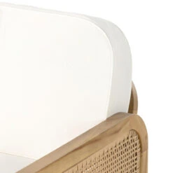 Merit Teak Wood & Woven Cane Outdoor Sofa 54" -Famous Furniture Shop 229397 001 DET 5 81315.1680107850