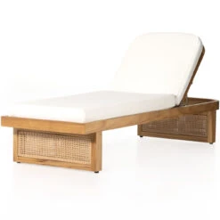 Merit Teak Wood & Woven Cane Outdoor Chaise Lounge -Famous Furniture Shop 229407 001 DET 1 75805.1680107258